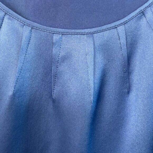 ESCADA Silk Tank Top Blouse Blue Women’s Size 34 - Picture 3 of 6
